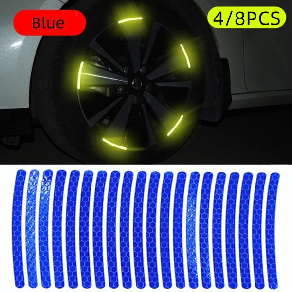 Car Wheel Hub Sticker High Reflective Stripe Tape