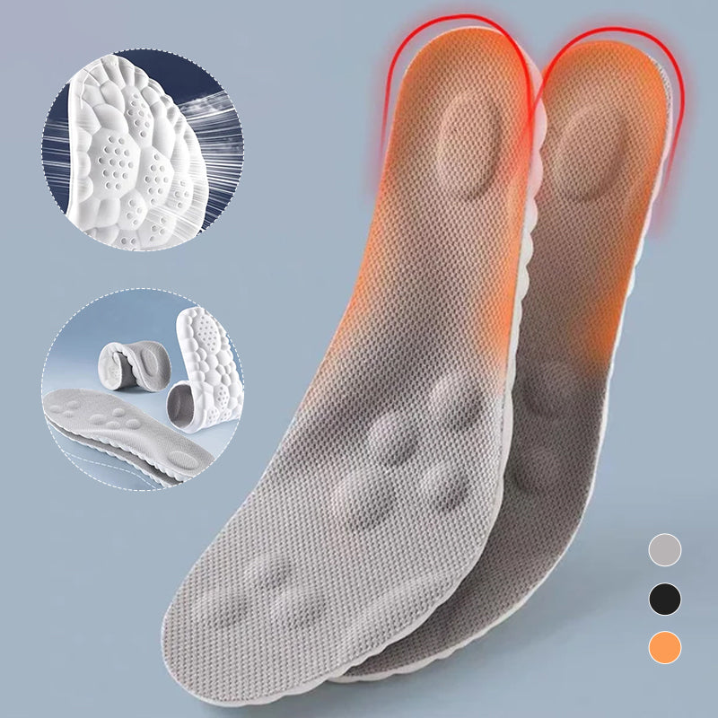 Thermostatic comfort U-shaped insoles