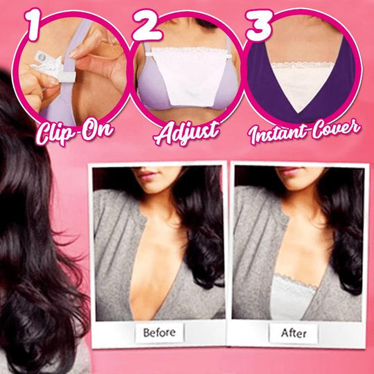 Lace privacy invisible bra