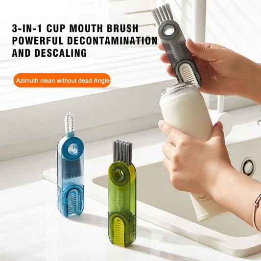 🔥Year-end Sale✨ 3 in 1 Multipurpose Water Bottle Cleaner Brush 🎁Buy 1 Get 1 Free