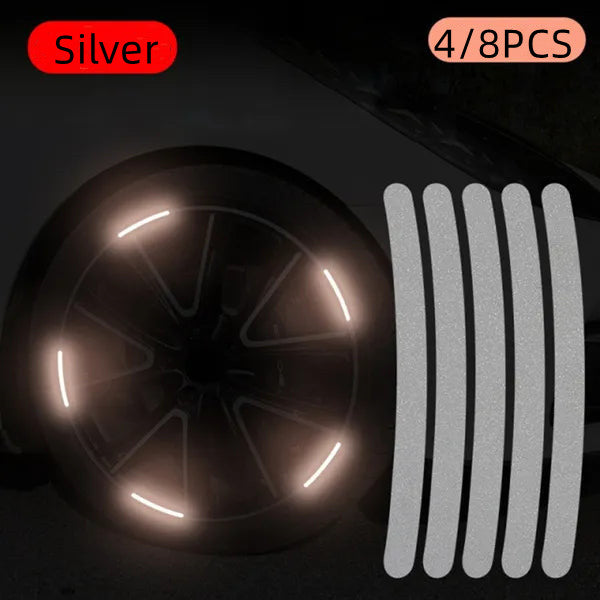 Car Wheel Hub Sticker High Reflective Stripe Tape