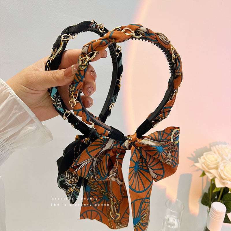 Retro Long Ribbon Headband