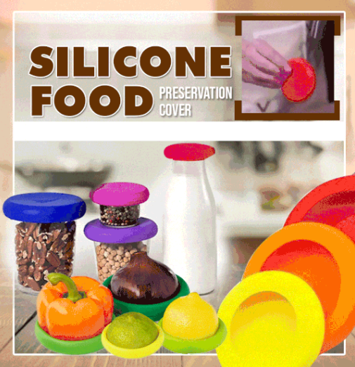 Silicone Food Preservation Cover (4 Pcs Set)