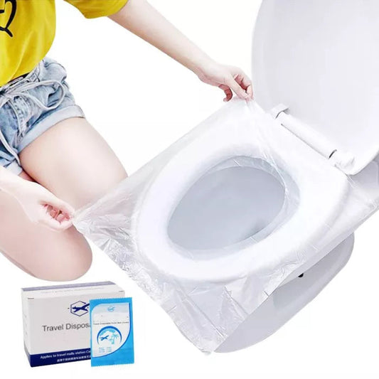 Biodegradable Disposable Plastic Toilet Seat Cover (50 Pcs/Set)