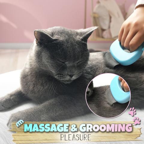 Pet Hair Removal Massaging Shell Comb